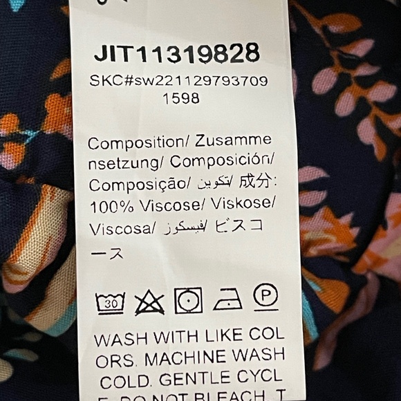 NWT SHEIN Skirt Women’s VCAY Boho Flowy Floral Ruffle Hem Size M (US 6) - Picture 11 of 12